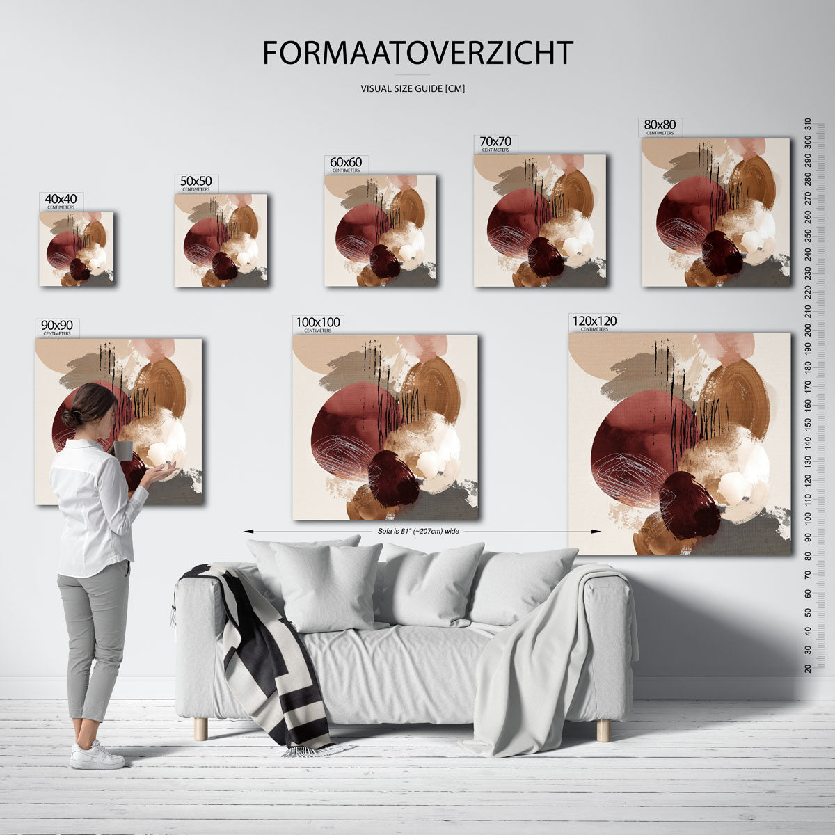 Abstracte vormen Poster
