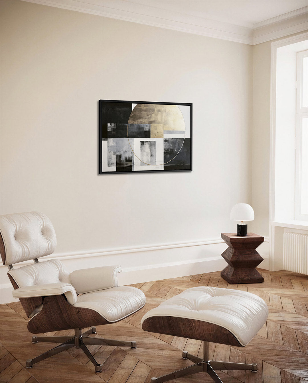 Geometrische cirkel compositie Kunstwerk