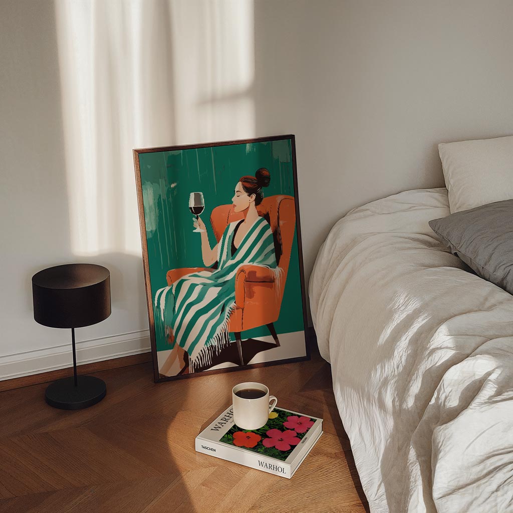 Relax & Wine Vibes Poster-WallArtistic