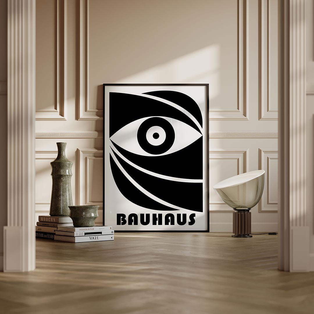 Oogvorm en lijnen Poster