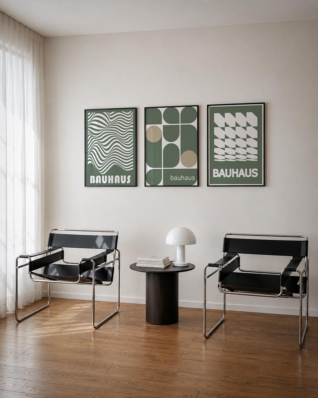 Golvend lijnenspel Posterset