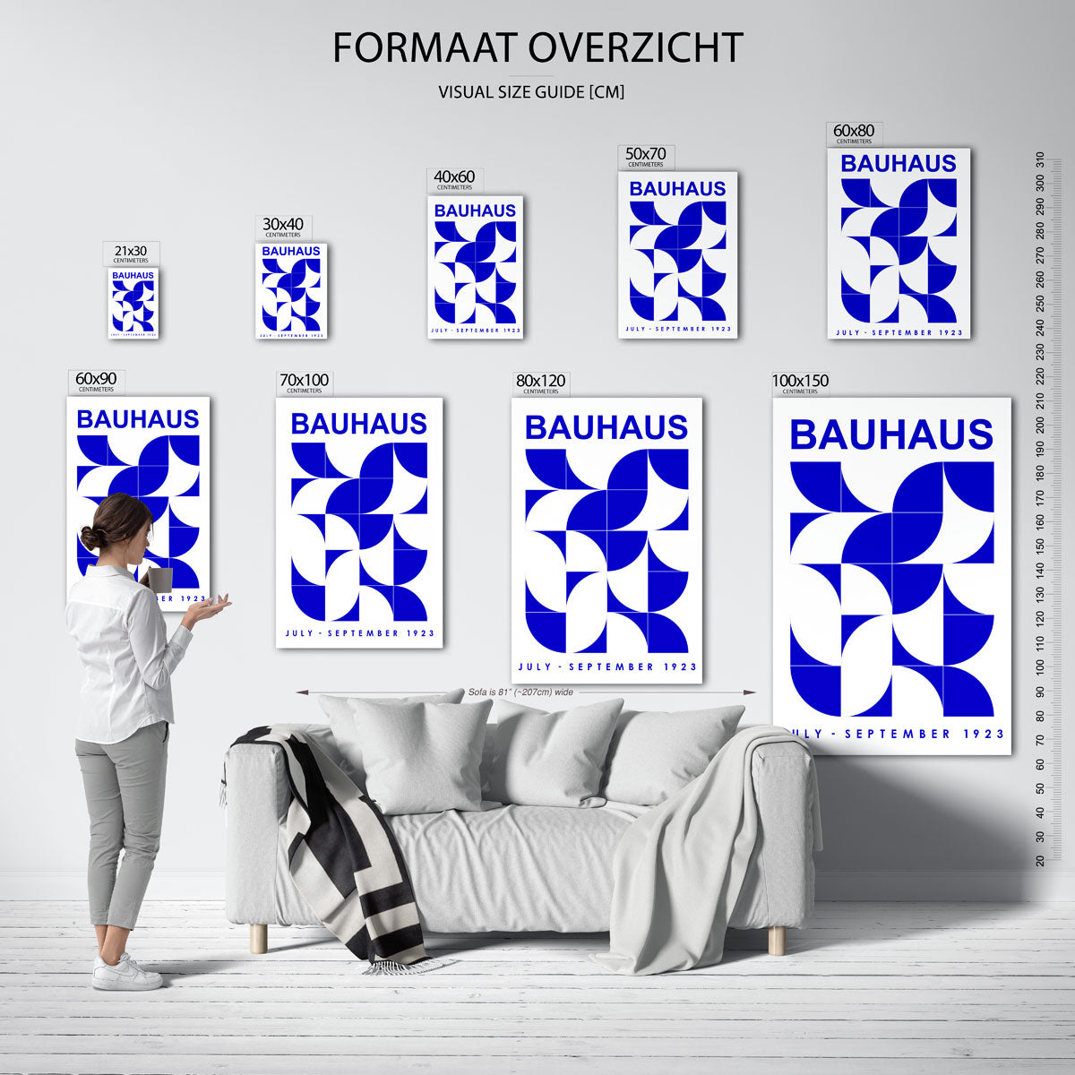Vormritme en kleur Poster