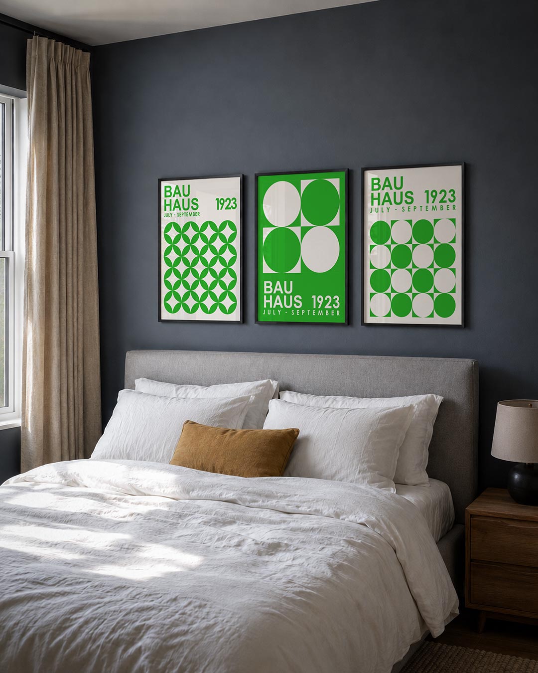 Groene cirkelpatronen Posterset