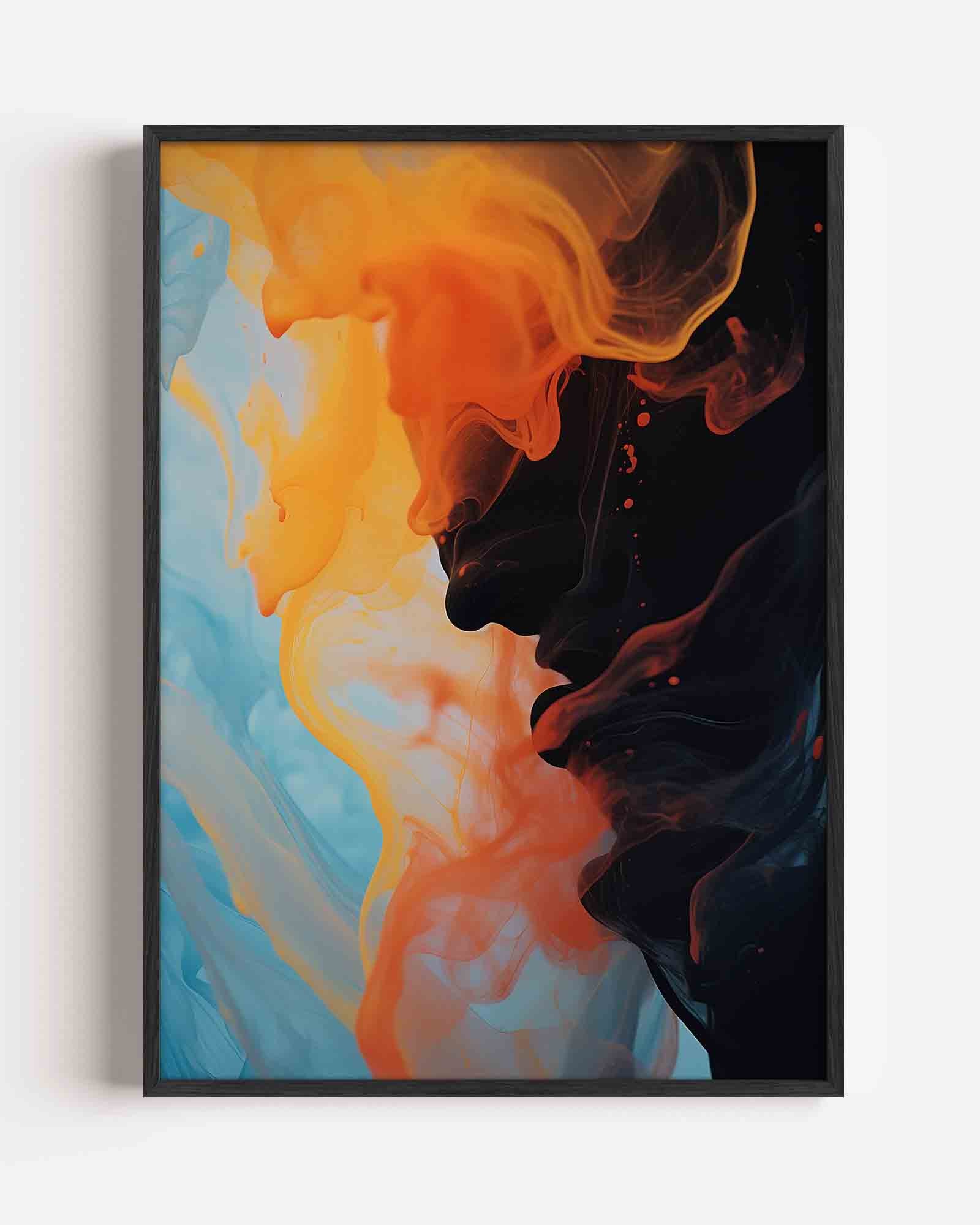 Vloeibare kleuren Poster