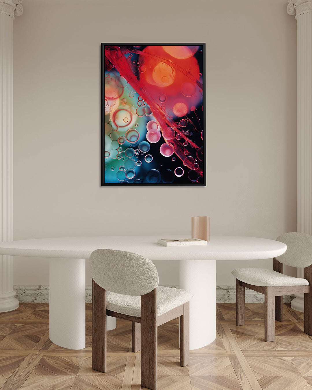 Kleurrijke bellen Kunstwerk