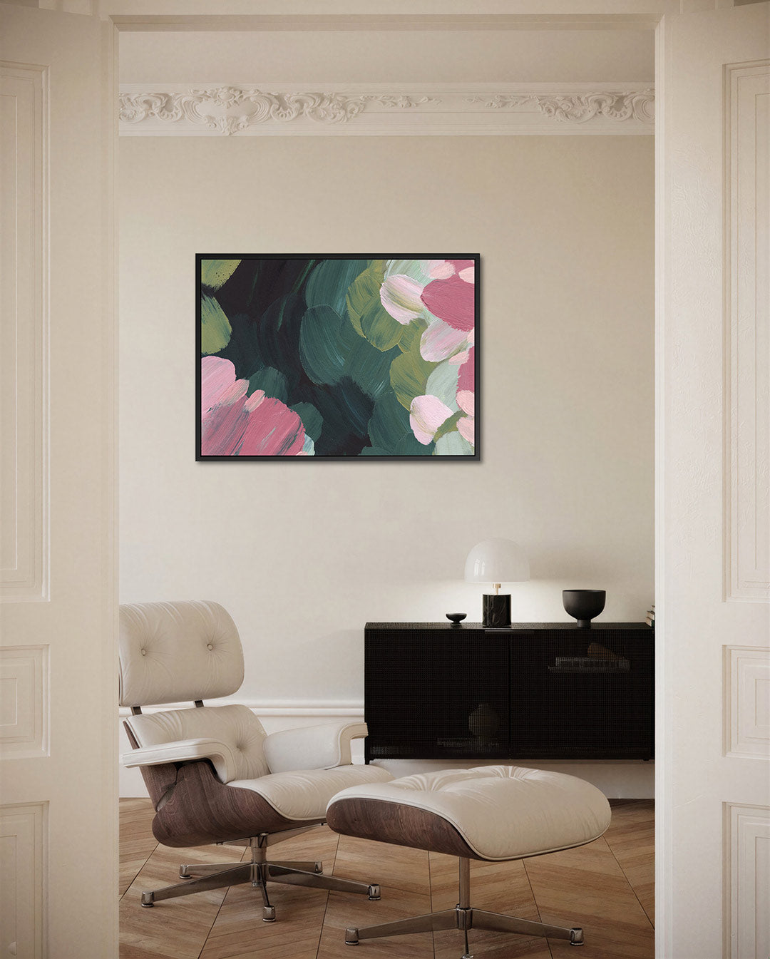 Kleurrijke penseelstreken Kunstwerk