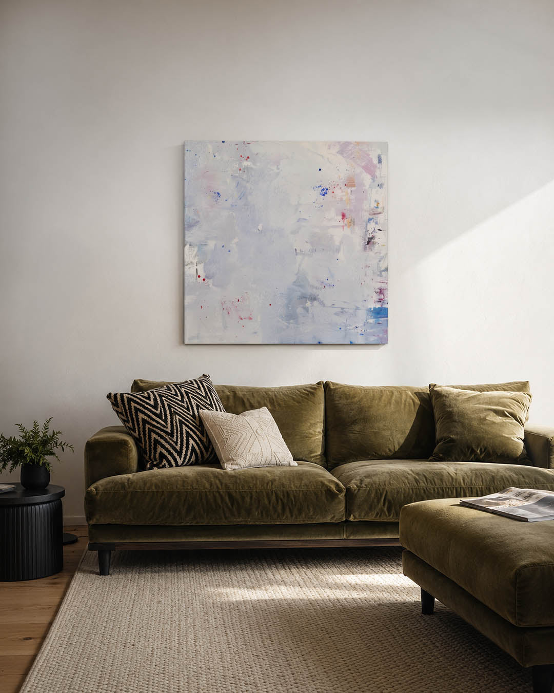 Kleurrijke vegen Kunstwerk