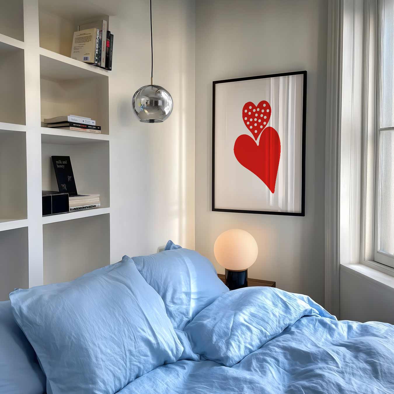 Liefdeshartjes Wall Art Poster-WallArtistic