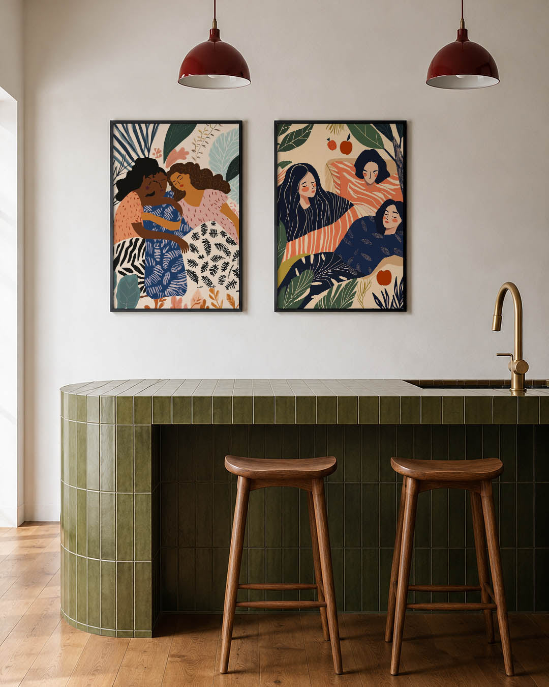 Vormen en vriendschap Posterset