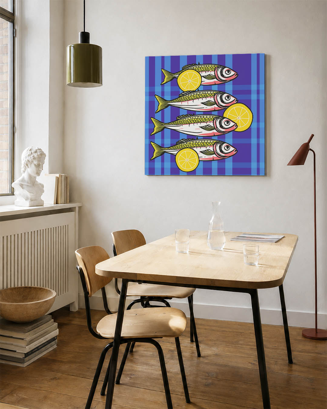Vissen en citroenen Kunstwerk