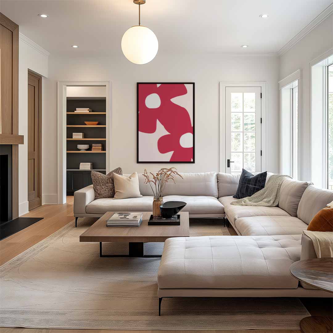 Bloemenpracht in Roze Kunstwerk-canvas-dibond-plexiglas-wanddecoratie-WallArtistic