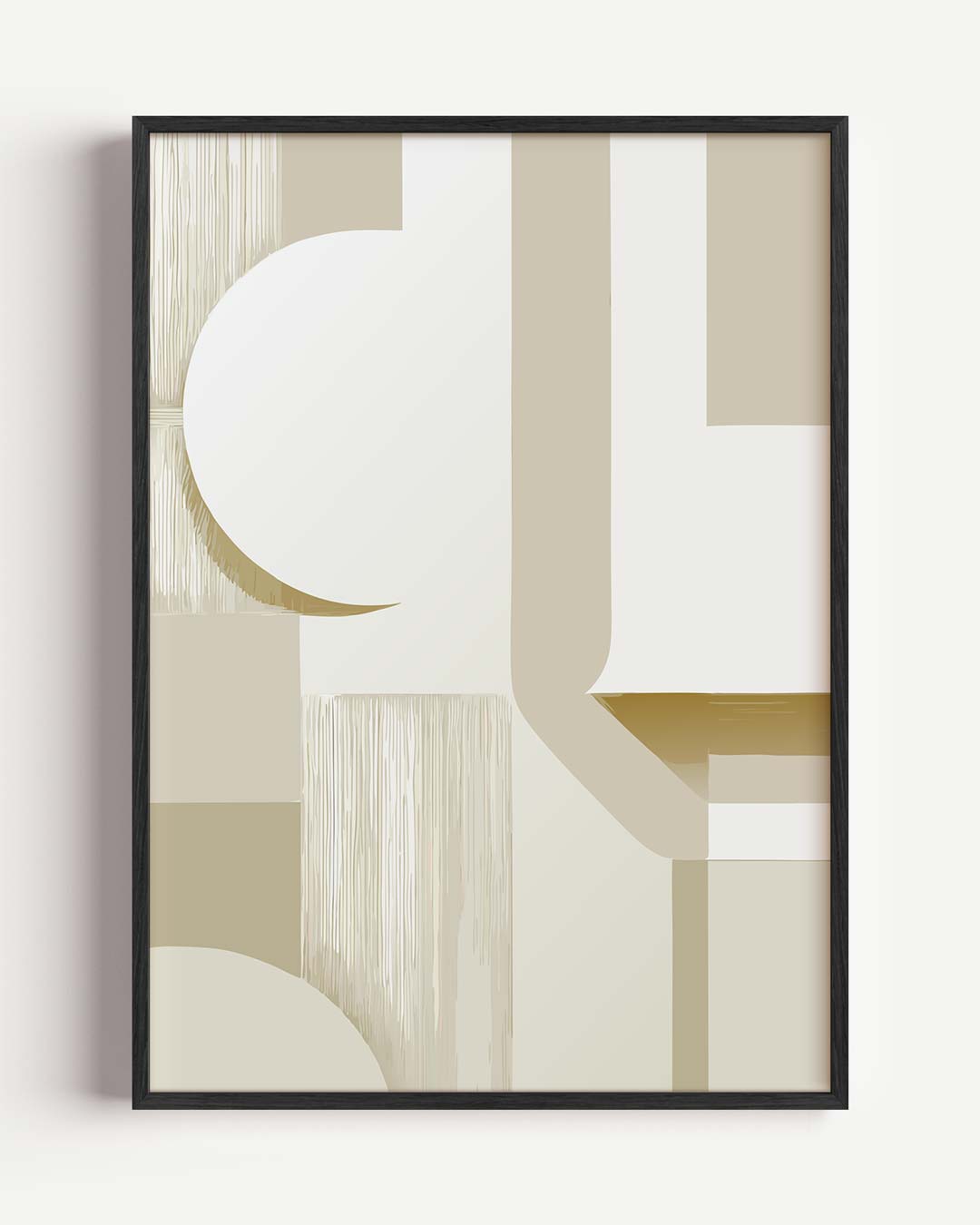 Minimalistische Beige Kunstposter-WallArtistic