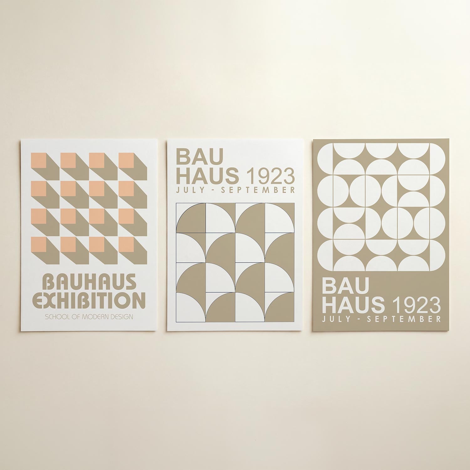 Vorm en schaduw Posterset