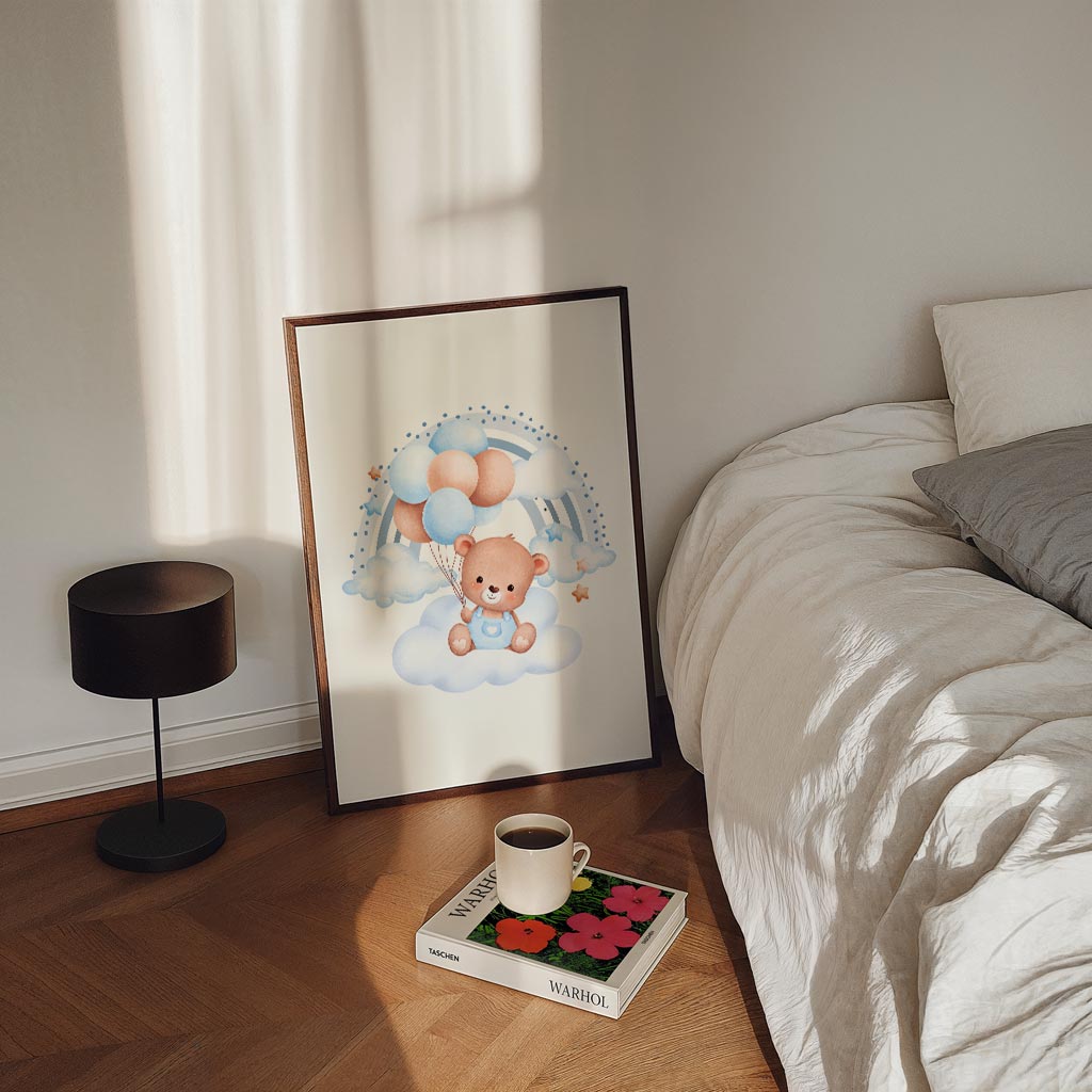 Dromerige Teddybeer Poster-WallArtistic