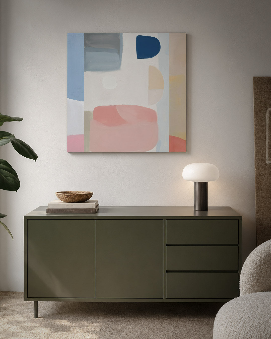 Vormenspel in kleur Kunstwerk