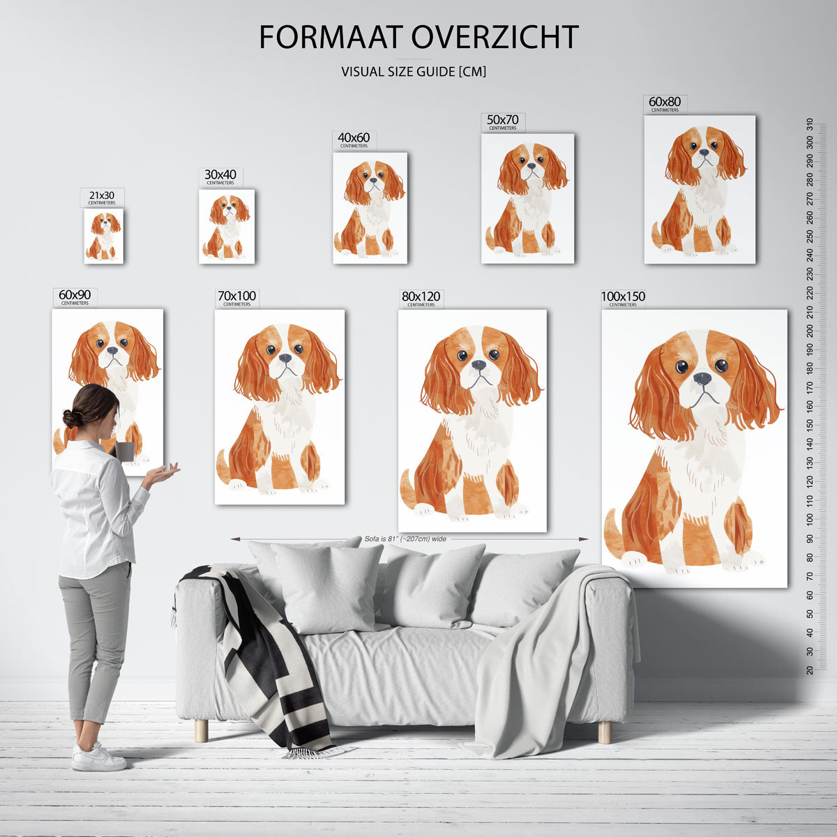 Hond met lange oren Poster