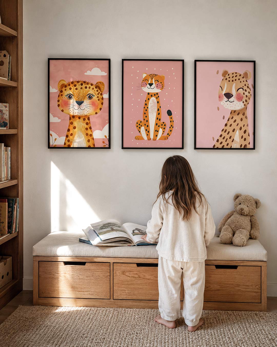 Vrolijke dierenportret Posterset