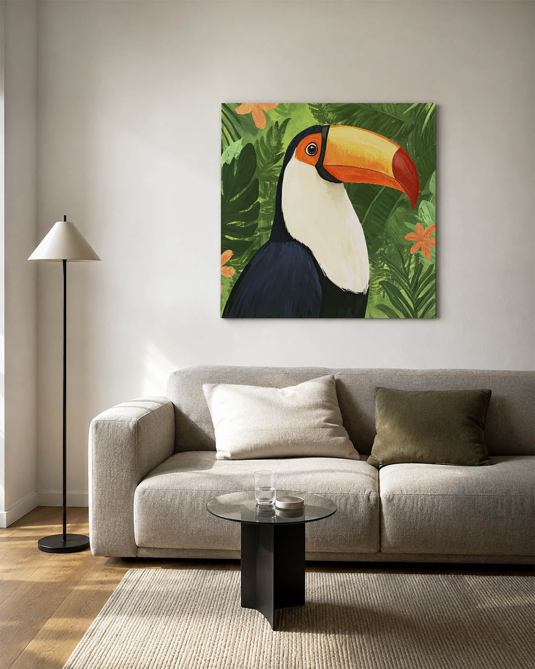 Tropische toekan Kunstwerk