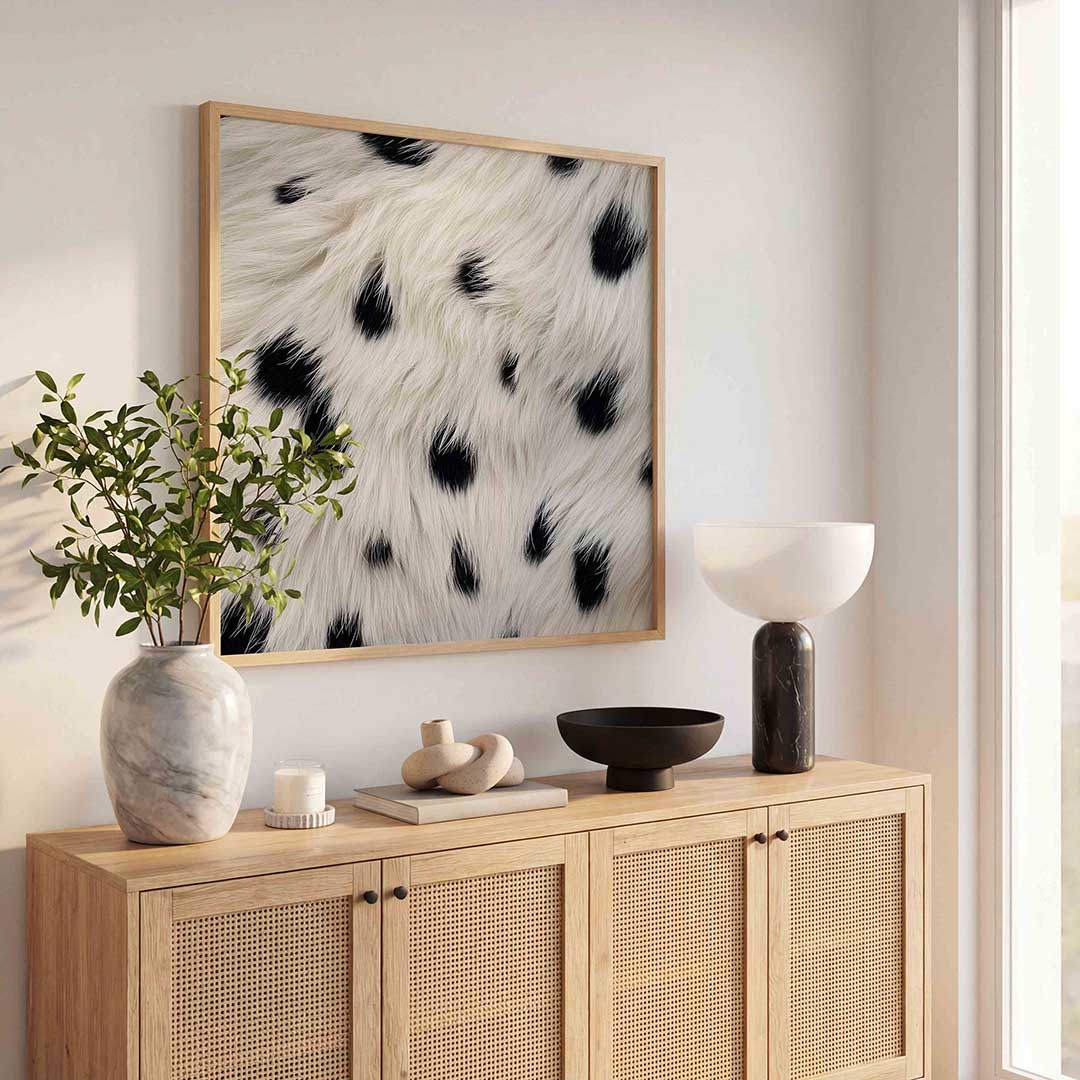 Zwart witte vacht Poster