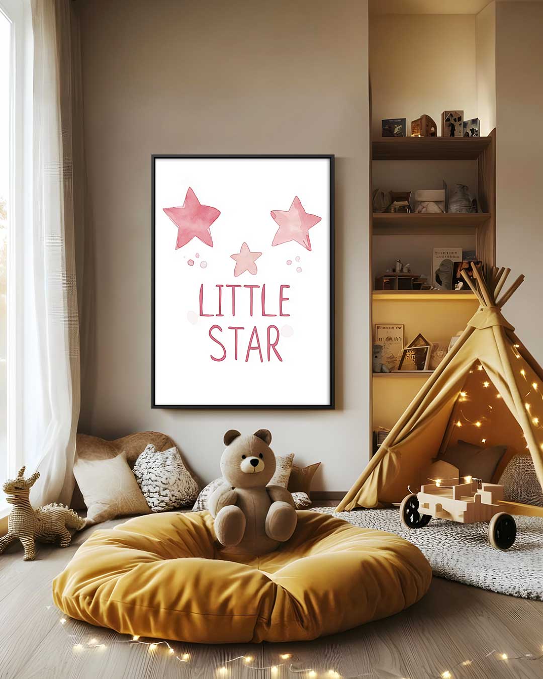Little Star Kinderkamer Poster Kunstwerk-canvas-dibond-plexiglas-wanddecoratie-WallArtistic