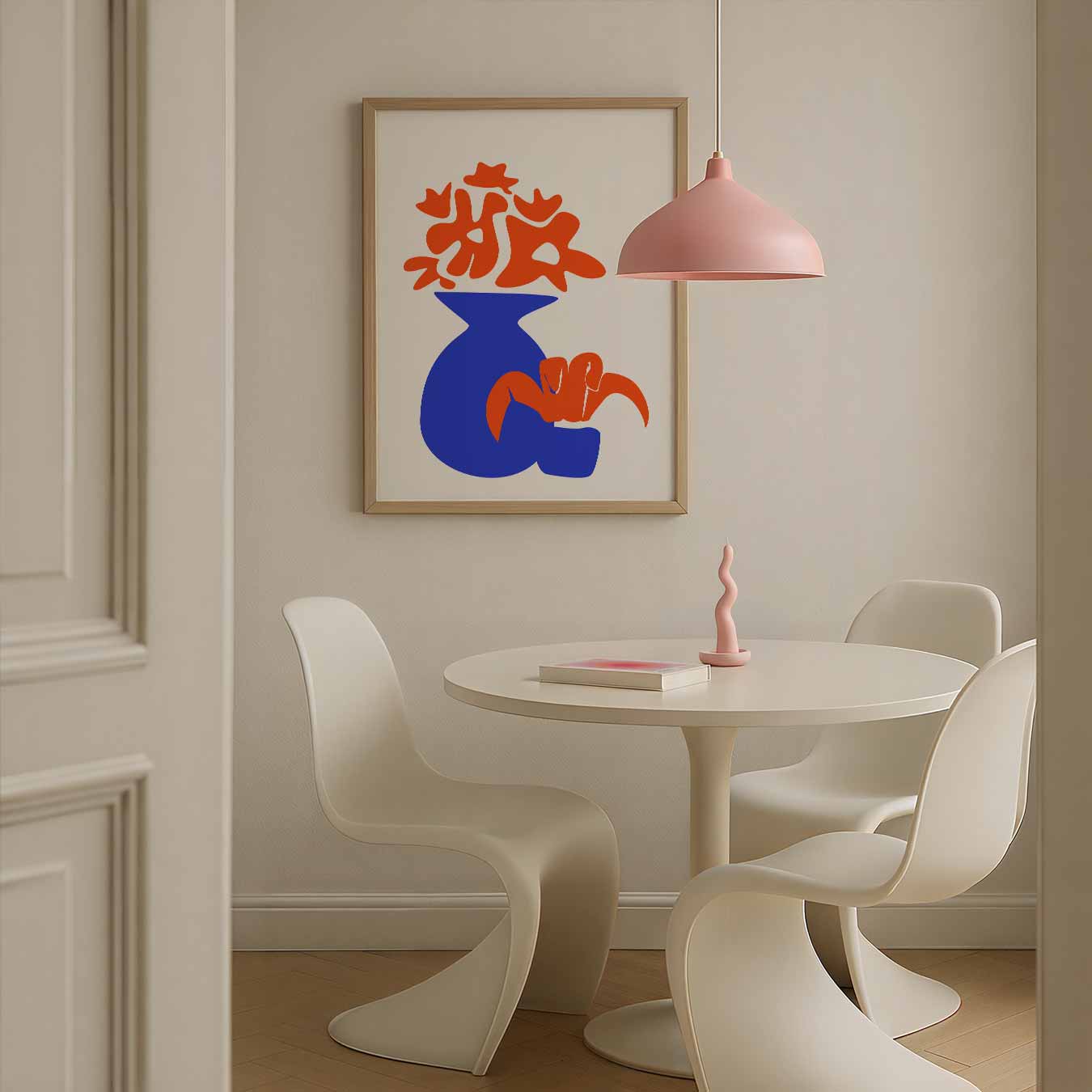 Kleurrijke Vaas Abstractie Poster-WallArtistic