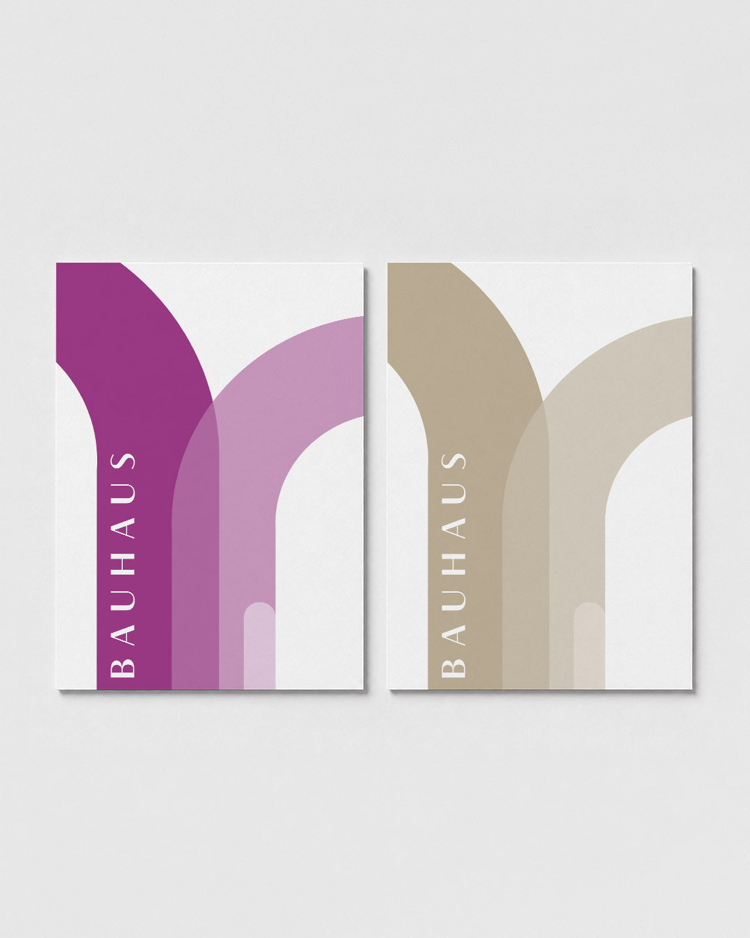 Kleurrijke boogvormen Posterset