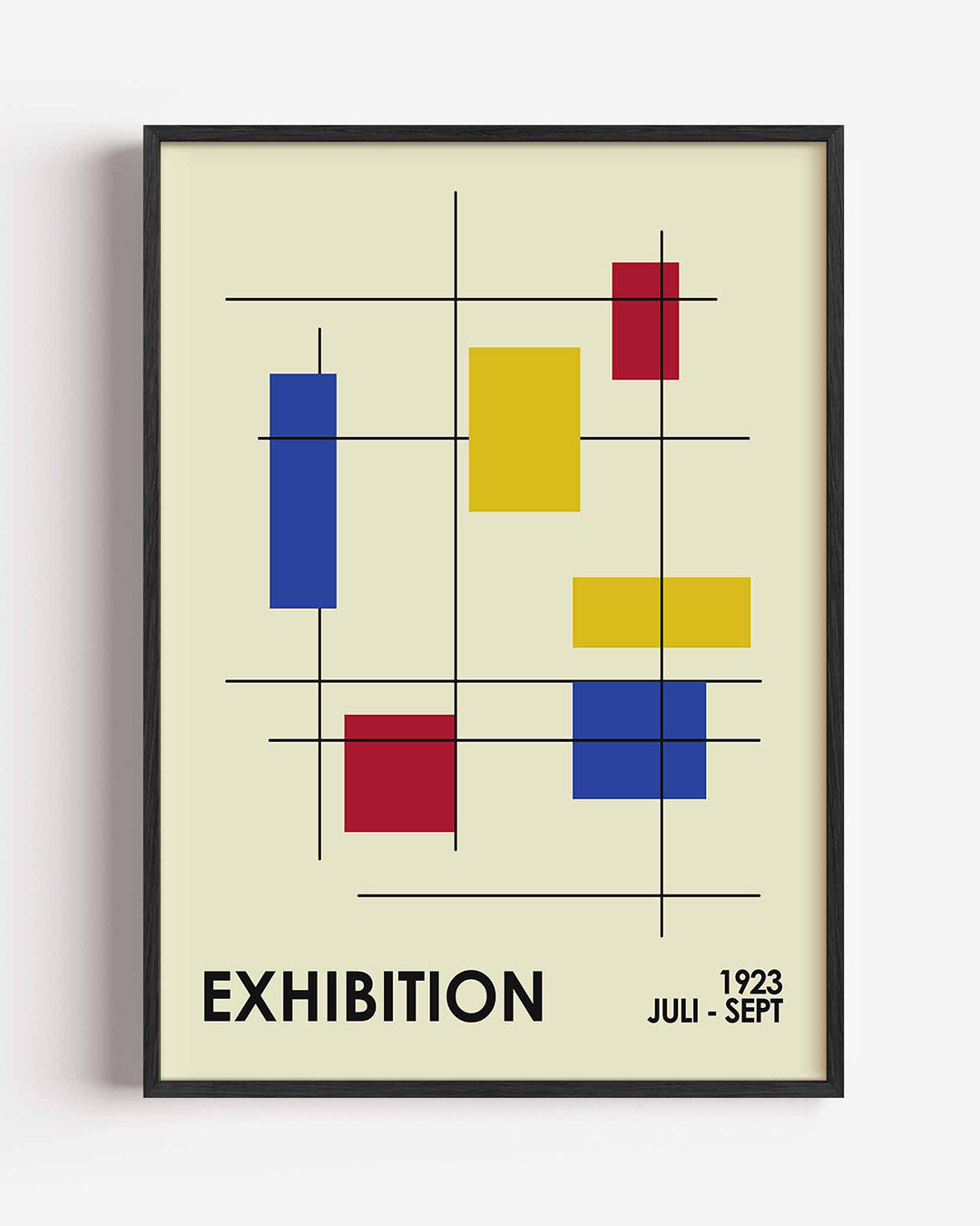 Lijnen en kleurvlakken Poster
