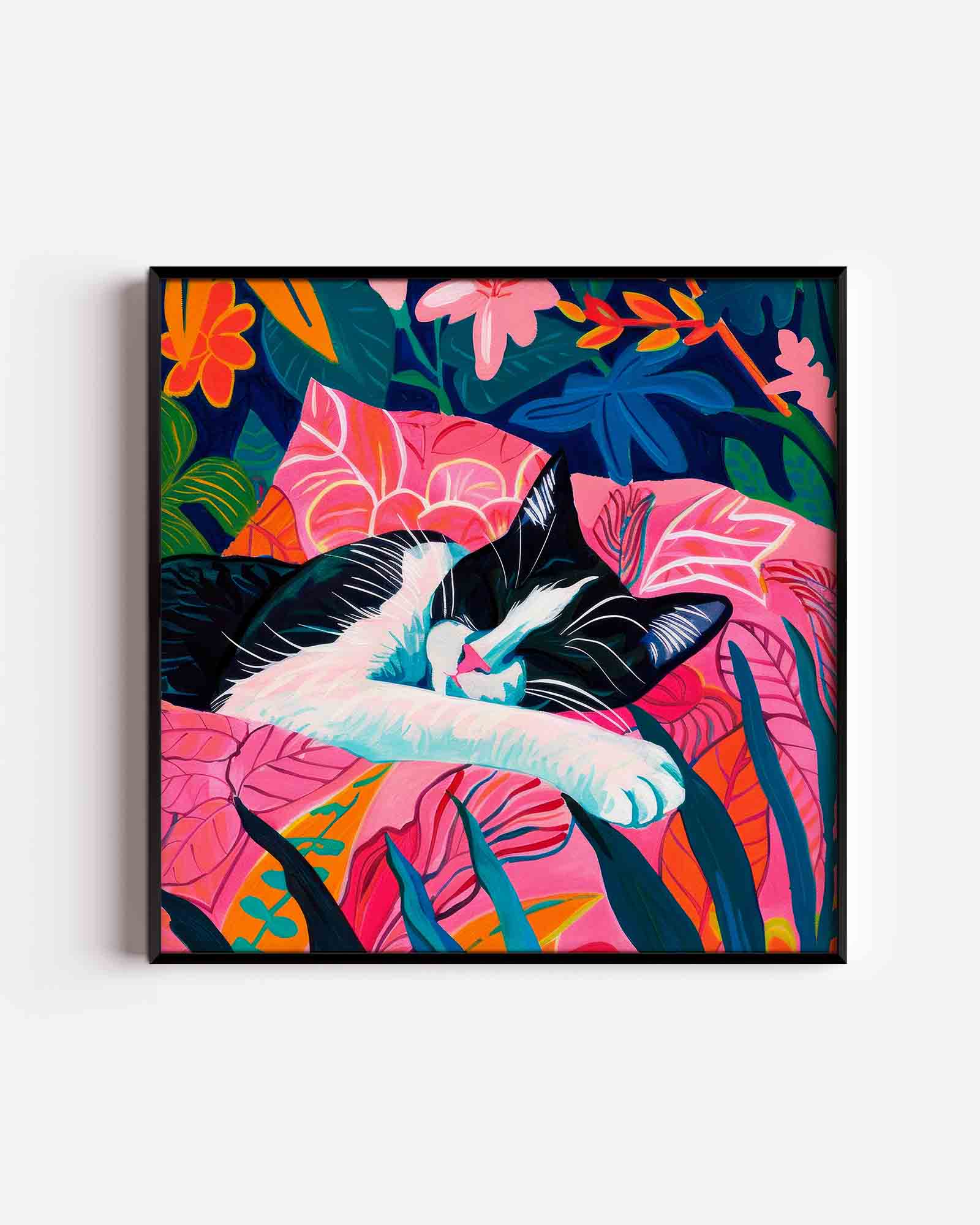 Slapende kat Poster