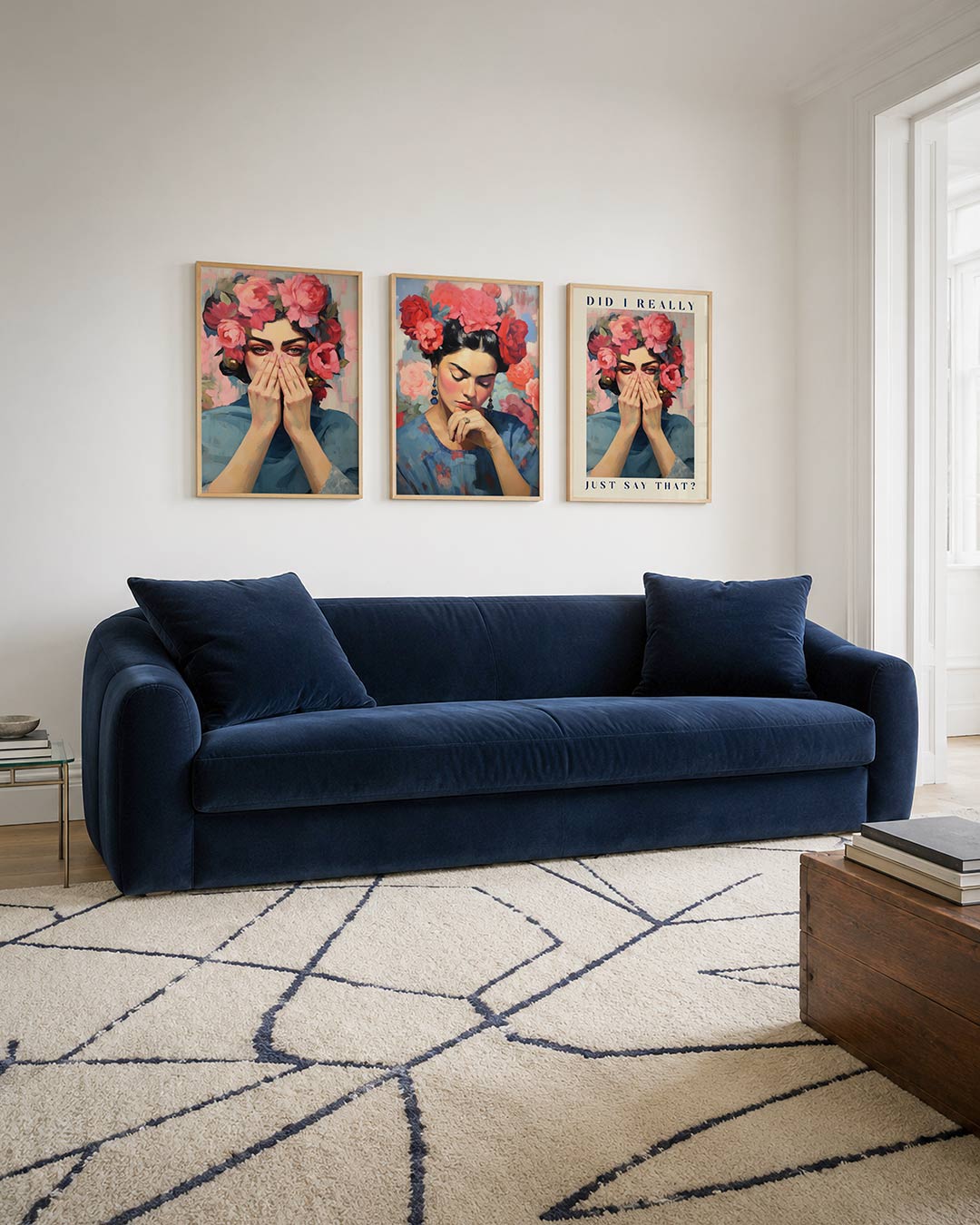 Bloemrijke blik Posterset