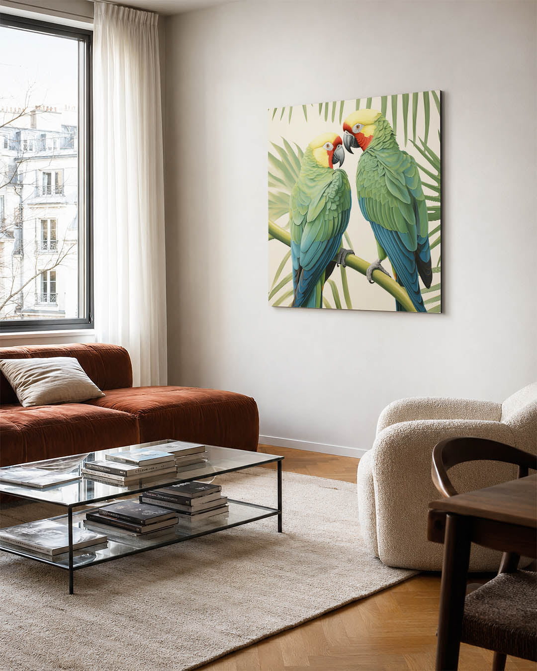 Tropische vogels Kunstwerk