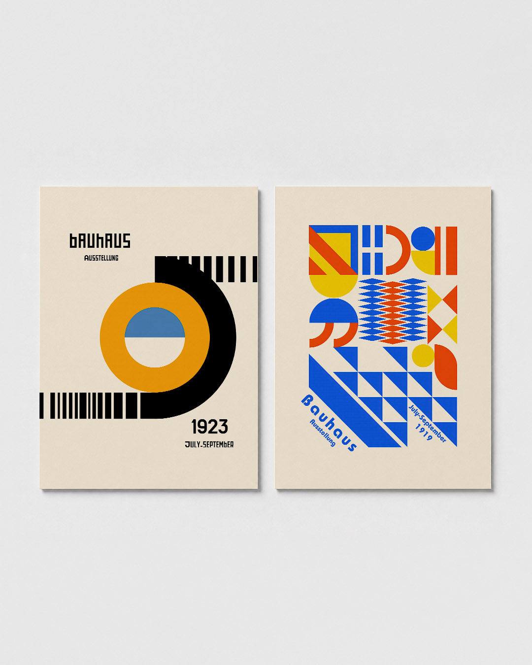 Kleurrijke cirkelcompositie Posterset