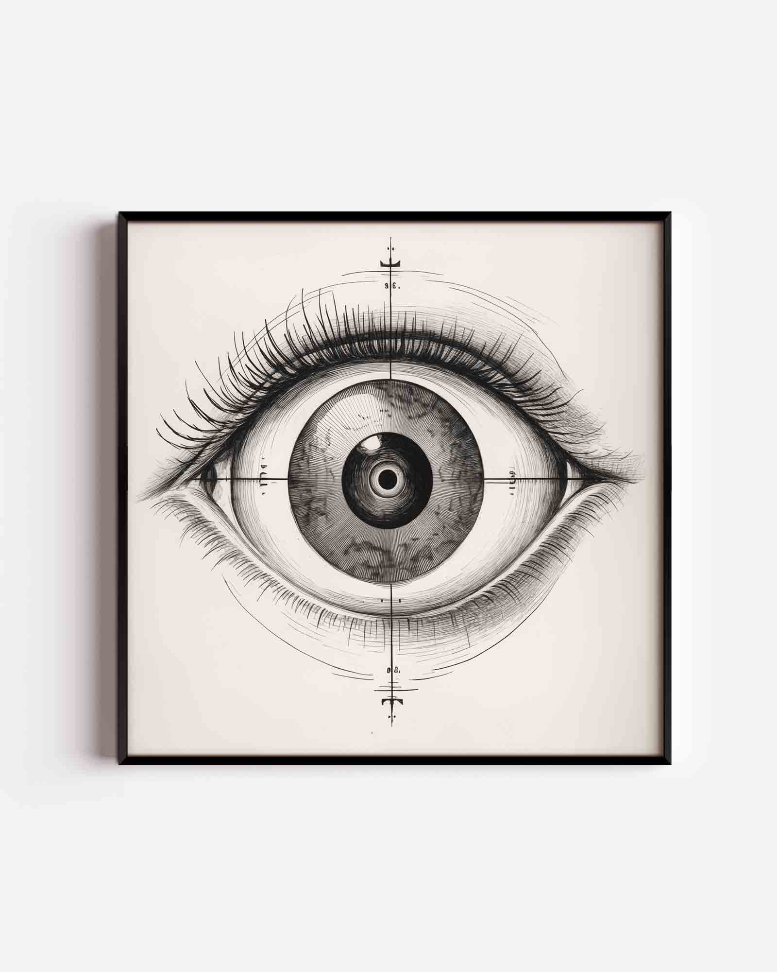 Gedetailleerd oog Poster