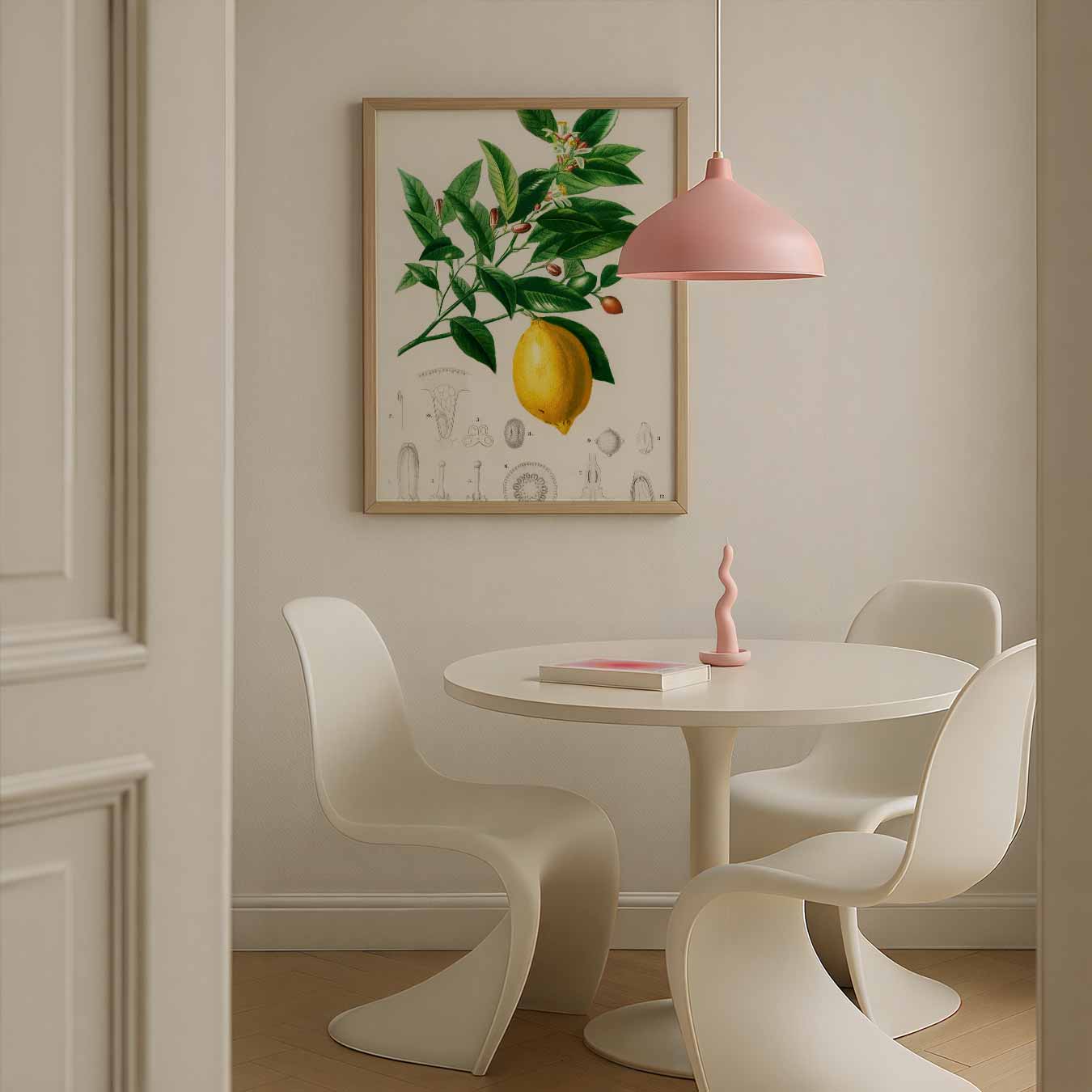Botanische Citroen Illustratie Poster-WallArtistic