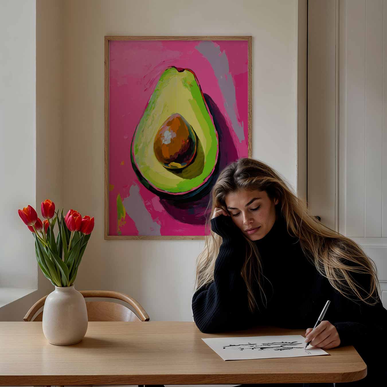 Avocado Pop Art Poster-WallArtistic