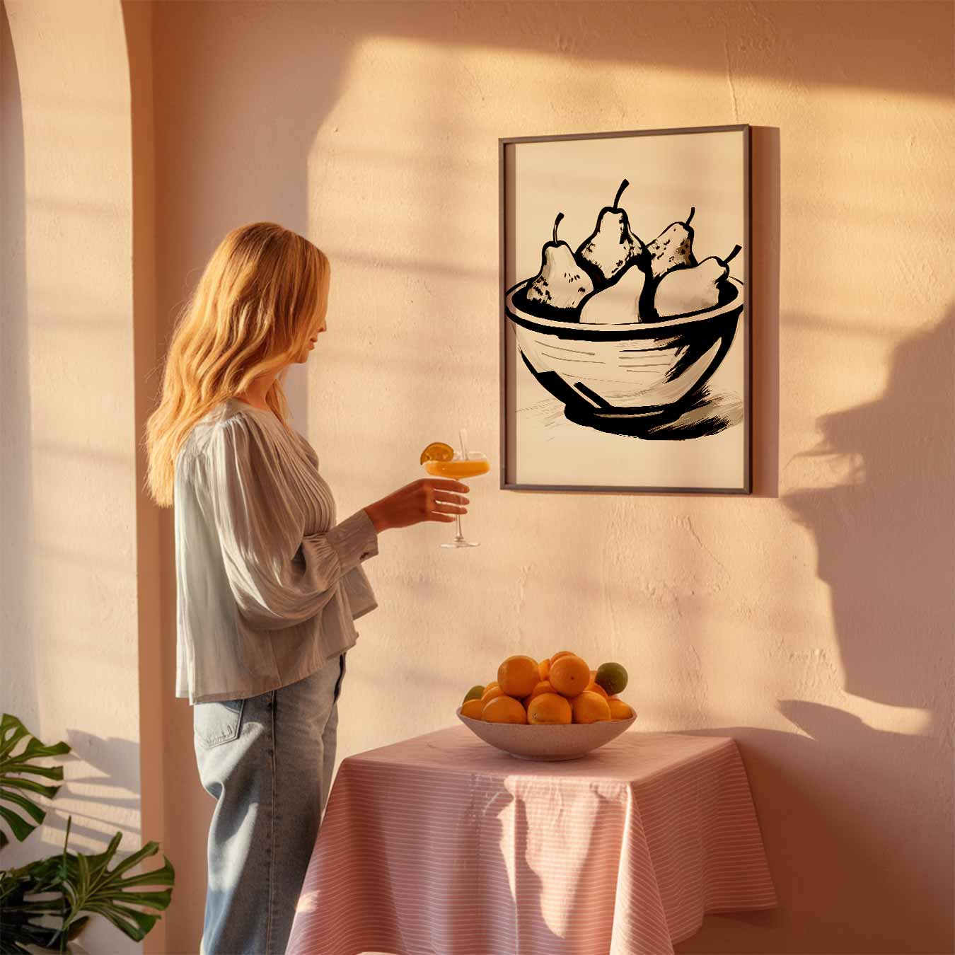 Stijlvolle Perenschalen Poster-WallArtistic