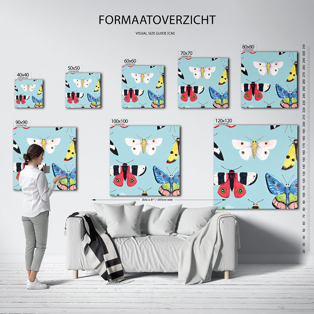 Vrolijke vlinders Kunstwerk