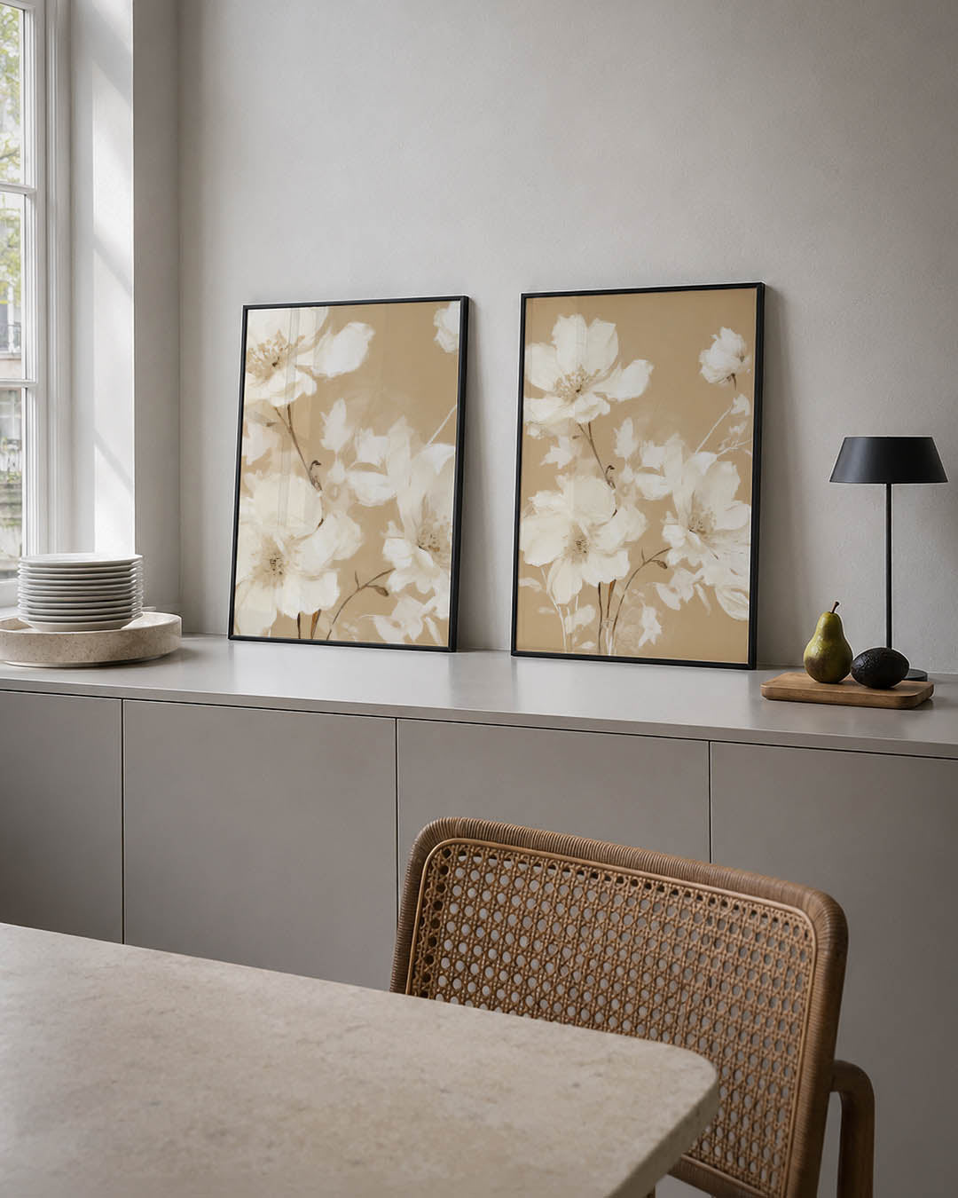 Bloemrijke sereniteit Posterset