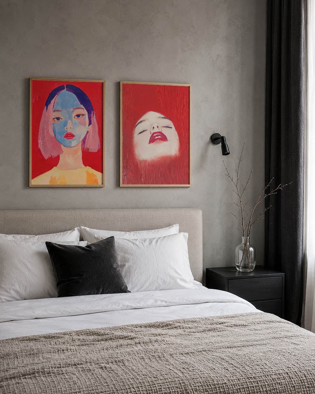 Kleurrijk portret Posterset
