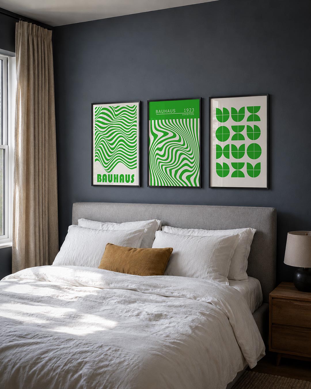 Golvend lijnenspel Posterset