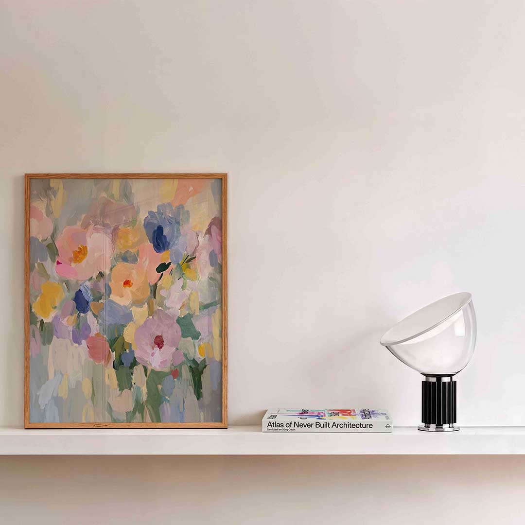 Bloemen in pastel Poster