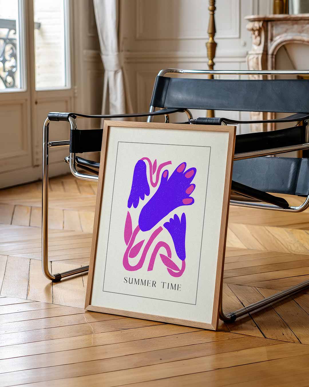 Vrolijke Zomertijd Poster-WallArtistic