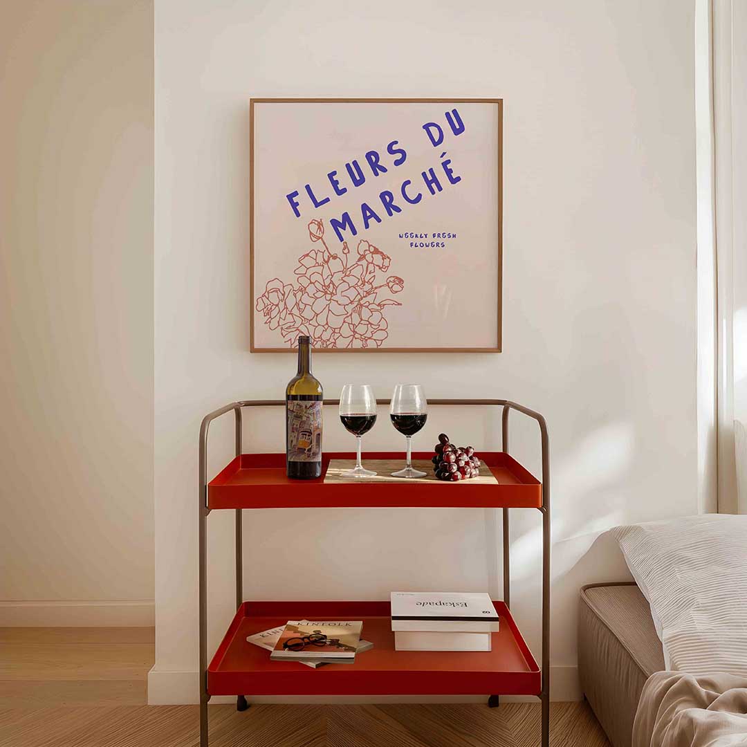 Fleurs du marché Poster