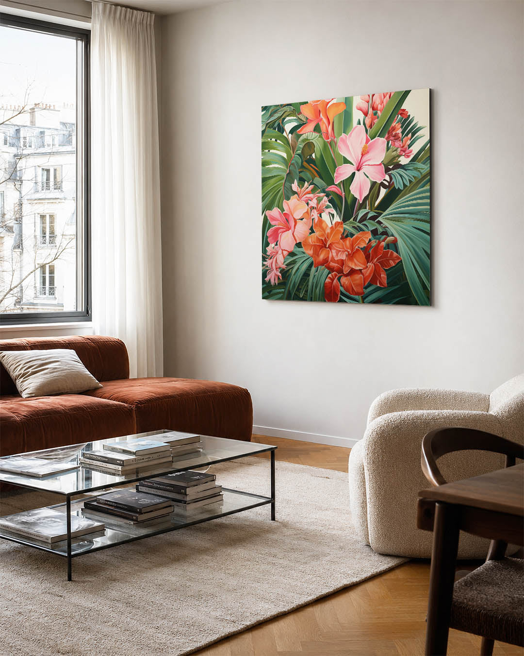 Bloemrijke jungle Kunstwerk