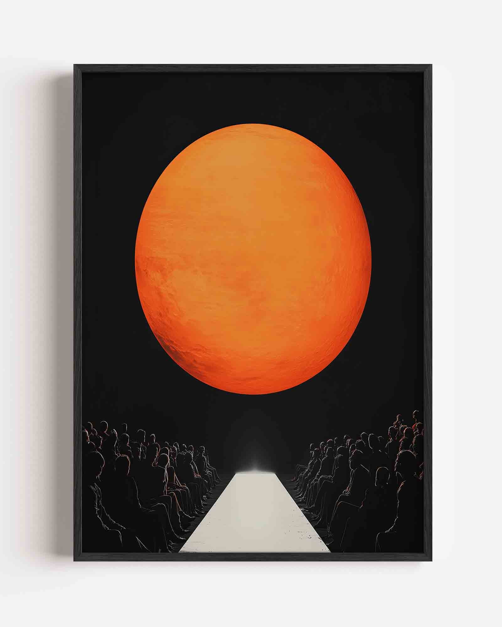 Grote oranje bol Poster