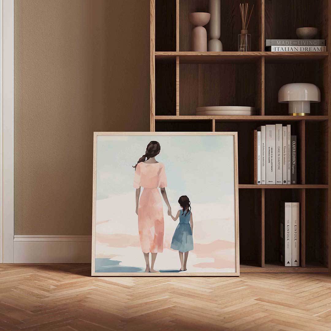 Moeder en kind Poster