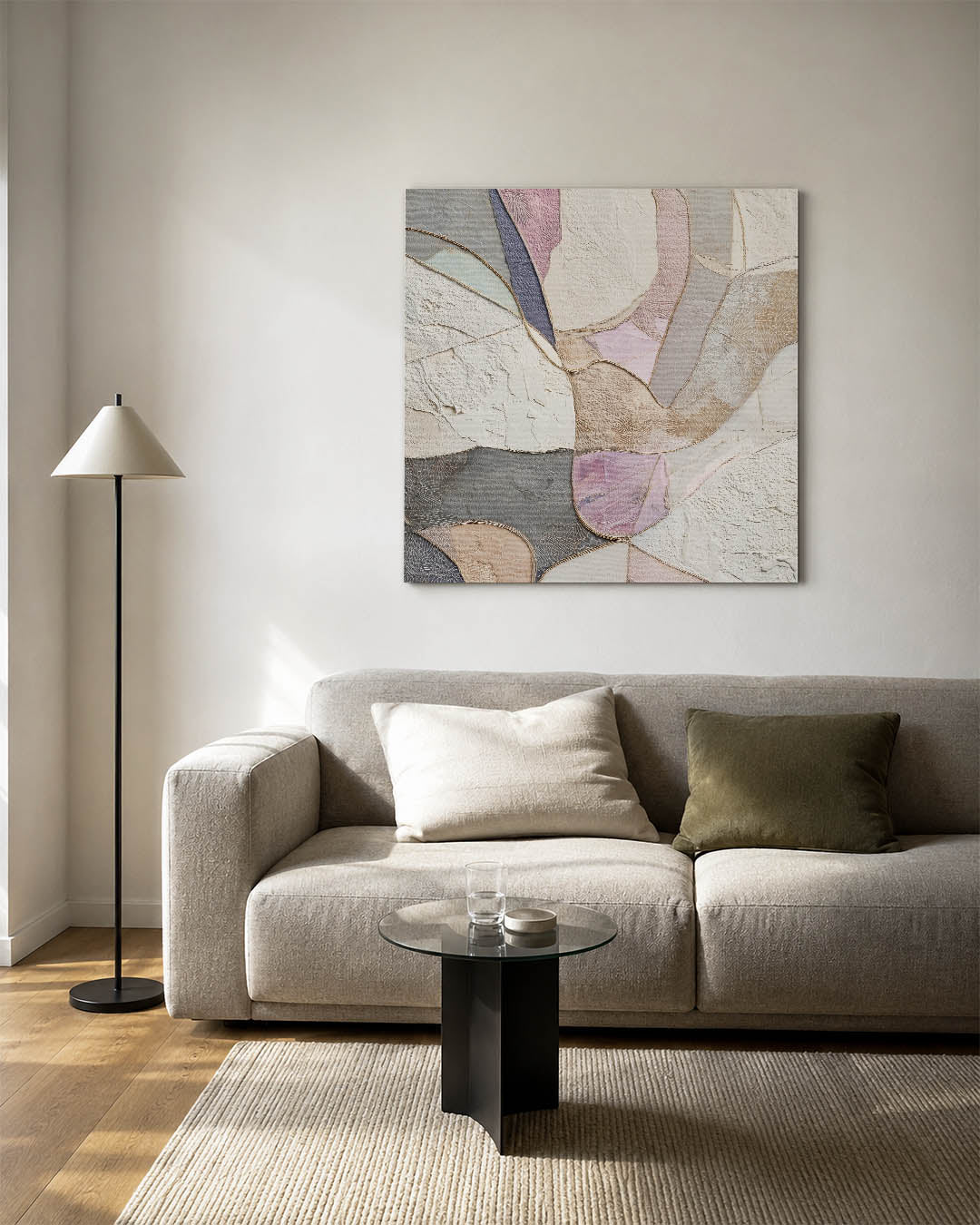 Organische vormen compositie Kunstwerk