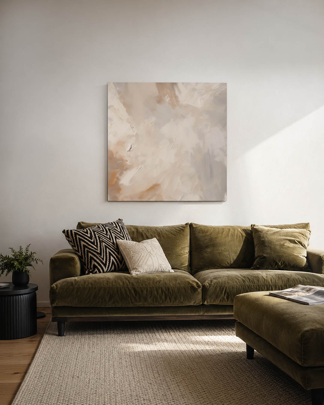 Zachte kleuren vormen Kunstwerk