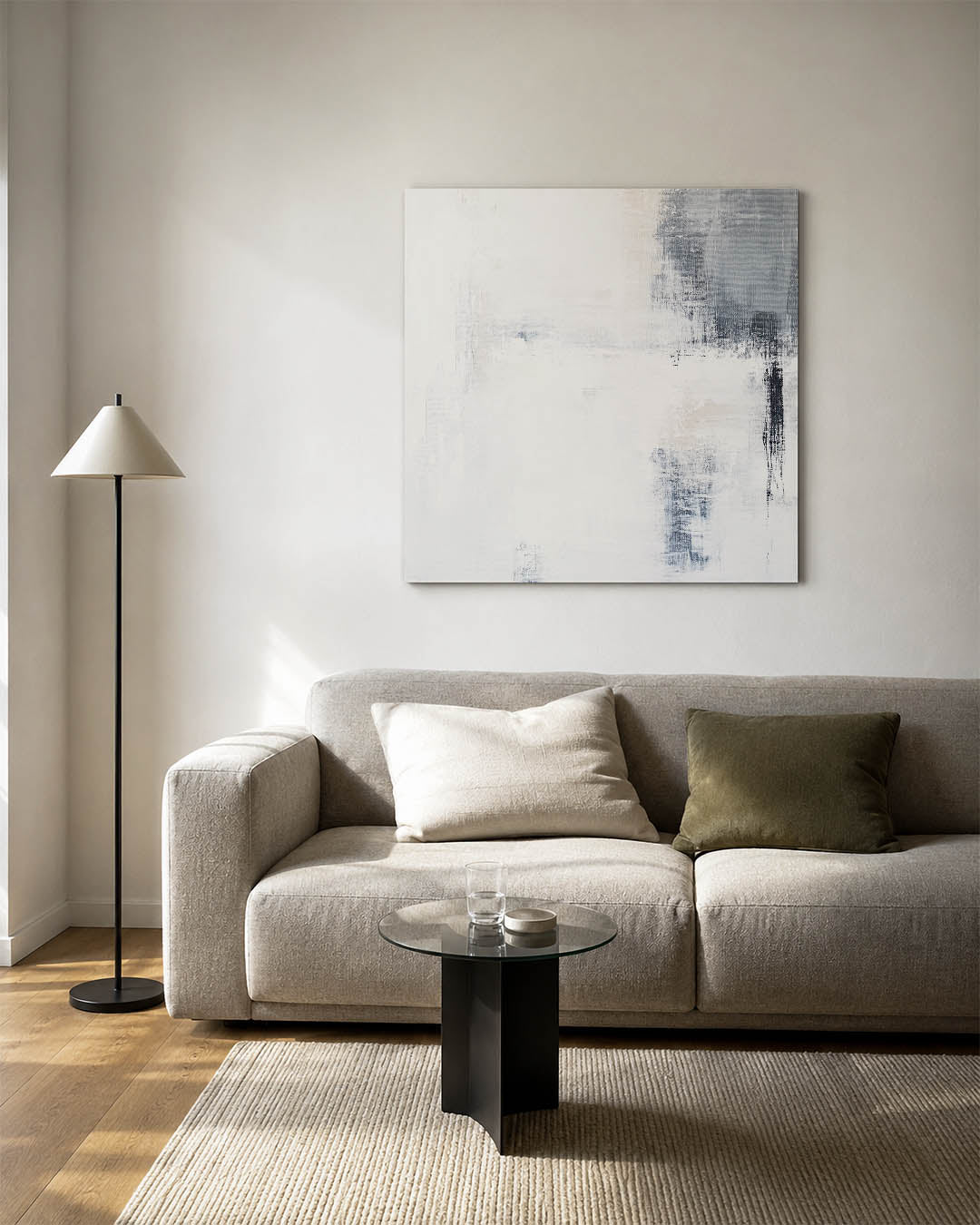 Rustige kleurencompositie Kunstwerk