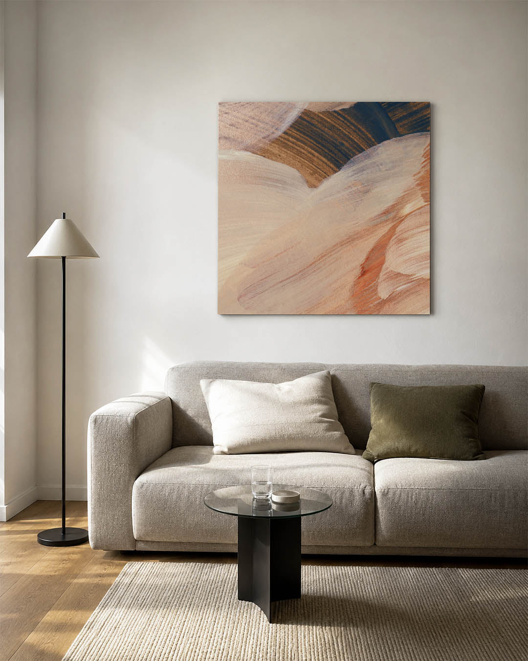 Organische penseelstreken Kunstwerk