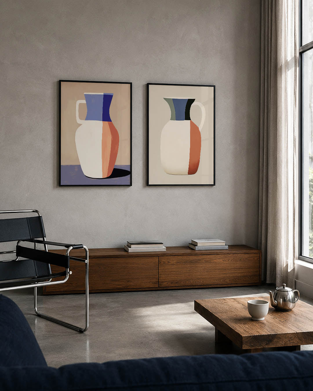 Vorm en kleurvlakken Posterset